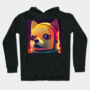 Kawaii Shiba Inu as a astronaut Hoodie